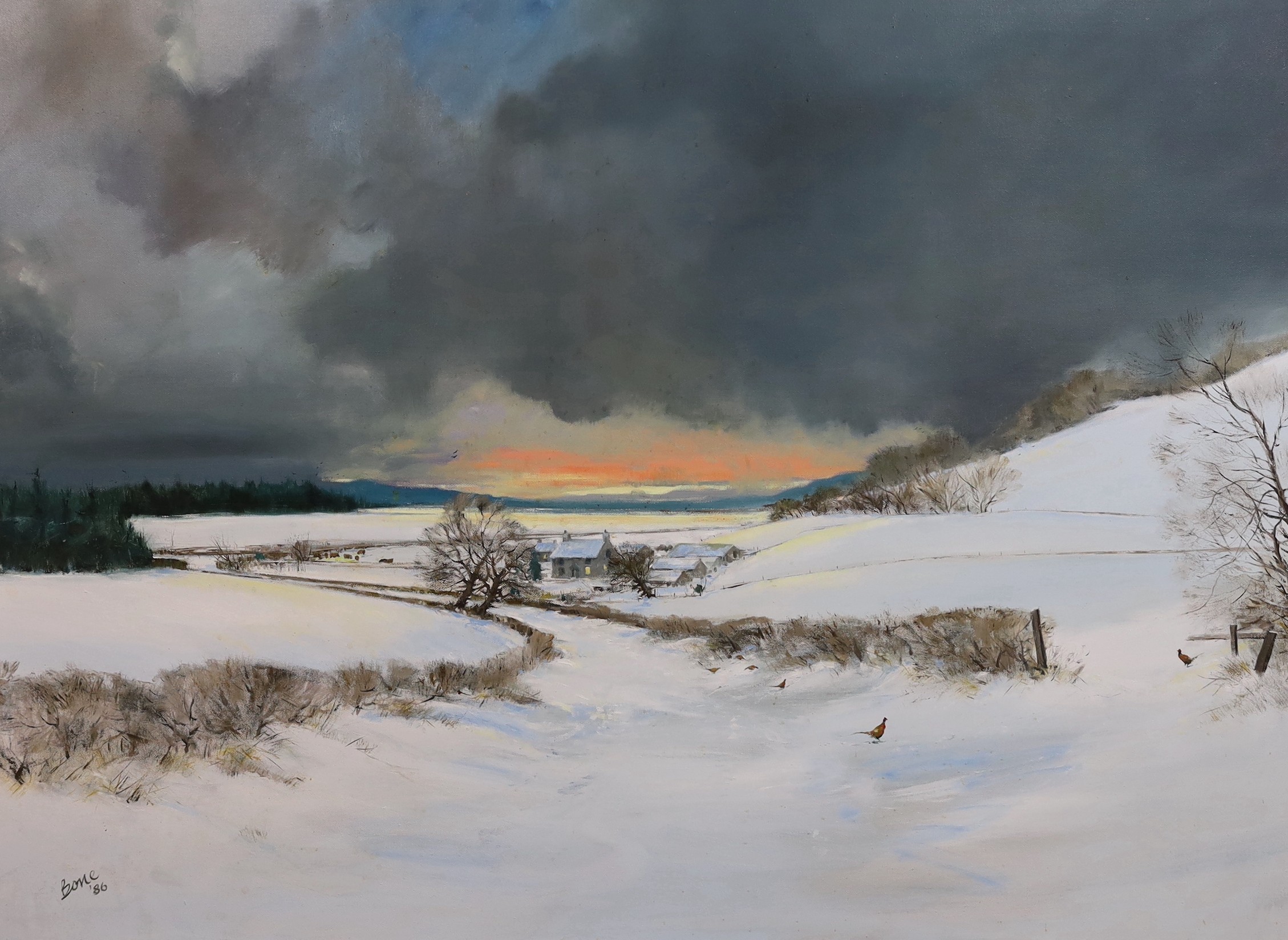 Kenneth Bone (British, 20th C.), 'The Intruder', oil on canvas, 76 x 102cm
